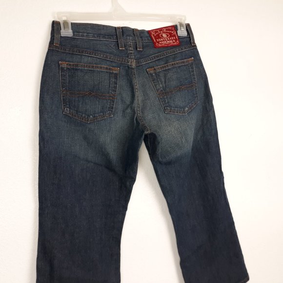 Lucky Brand Dungarees Women's Wide Leg Jeans Size 28 Crop Medium Wash Blue Denim - Picture 5 of 14